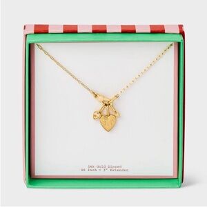 A New Day 14k dipped textured charms